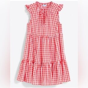 Draper James Connie Flutter sleeve Red Gingham dress